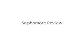 Sophomore Review