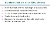 Evaluation de site Ebusiness