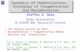 Dynamics of Hadronization:  Interplay of Fragmentation and Recombination