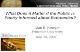 Alan B. Krueger Princeton University     June 28, 2007
