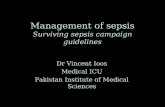 Management of sepsis Surviving sepsis campaign guidelines