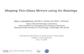 Shaping Thin Glass Mirrors using Air Bearings