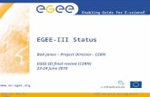 EGEE-III Status