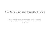 1.4Measure and Classify Angles