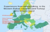 Experiences from census taking  in the Western Balkan countries (and Turkey) 2011 Census round