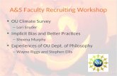 A&S Faculty Recruiting Workshop