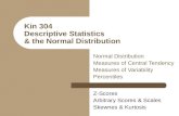 Kin 304 Descriptive Statistics  & the Normal Distribution