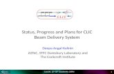 Status, Progress and Plans for CLIC Beam Delivery System