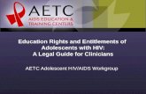 Education Rights and Entitlements of  Adolescents with HIV: A Legal Guide for Clinicians