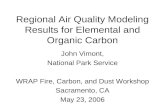 Regional Air Quality Modeling Results for Elemental and Organic Carbon