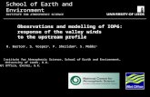 Observations and modelling of IOP6:  response of the valley winds to the upstream profile