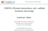 DAH3.4 Protein interactions, sub –cellular locations and arrays