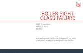 BOILER SIGHT GLASS FAILURE