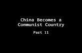 China Becomes a Communist Country
