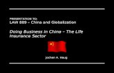Doing Business in China – The Life Insurance Sector