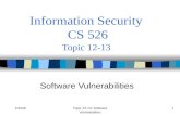 Information Security  CS 526 Topic 12-13