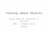 Talking about Objects