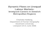 Dynamic Flows on Unequal Labour Markets: Immigrant Careers in Swedish Metropolitan Regions
