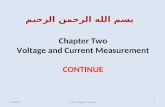 Chapter Two Voltage and Current Measurement CONTINUE