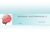 Amnesia  and Alzheimer’s