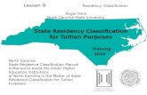 State Residency Classification for Tuition Purposes Training        2010