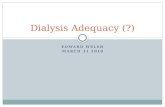 Dialysis Adequacy (?)