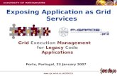 Grid Execution Management for Legacy Code Applications