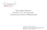 Timberlane  Girl’s Lacrosse  Instruction Manual