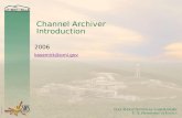 Channel Archiver Introduction