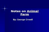 Notes on  Animal Farm