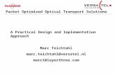 A Practical Design and Implementation Approach Marc Teichtahl marc.teichtahl@versatel.nl