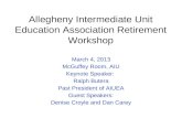 Allegheny Intermediate Unit Education Association Retirement Workshop