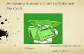 Writer’s Craft Notebooks Analyzing Author’s Craft to Enhance My Craft