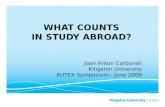 WHAT COUNTS  IN STUDY ABROAD?