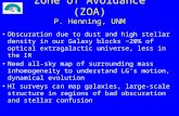 Zone of Avoidance (ZOA) P. Henning, UNM