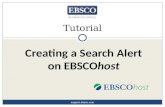 Creating Search Alerts