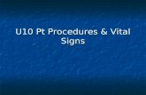 U10  Pt Procedures & Vital Signs
