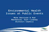 Environmental Health Issues at Public Events