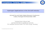 Hydrogen Applications in the Aircraft Industry