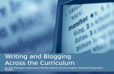 Writing and Blogging  Across the Curriculum