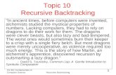 Topic 10  Recursive Backtracking