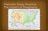 Thematic Essay Practice: The Impact of Geography