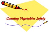 Canning Vegetables Safely