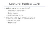 Lecture Topics: 11/8