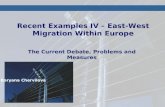 Recent Examples IV – East-West Migration Within Europe