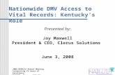 Nationwide DMV Access to Vital Records: Kentucky’s Role