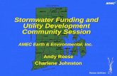 Stormwater Funding and Utility Development Community Session AMEC Earth & Environmental, Inc.