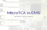 MicroTCA in CMS