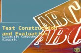 Test Construction  and Evaluation
