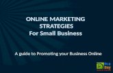 Online Marketing  Strategies For Small Business